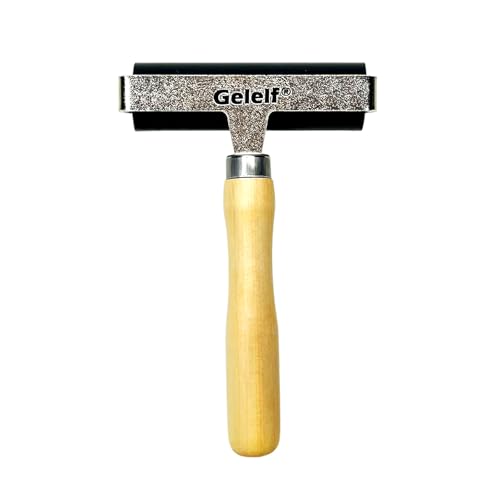 GELELF Smooth Peeling Brayer Roller - Wood Hand Roller Rollers Ink Roller Tape Roller for Gluing Taping Gel Printing Inking Block Printmaking Stamping Scrapbooks (#6: 4 Inch (10CM)) - color: #6: 4 Inch (10CM)