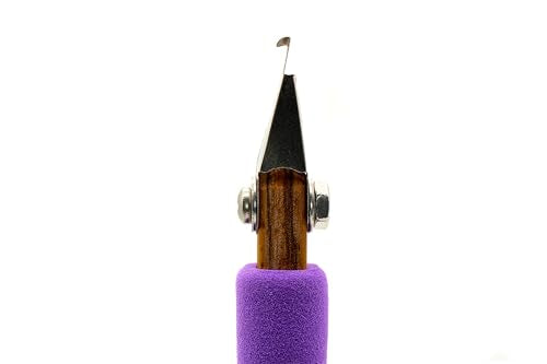 The Original DiamondCore Tools P6R Hook Tip Carving Tool (Right Handed) for Pottery, Clay Carving, Sgraffito and Ceramic Surface Design - color: P6r