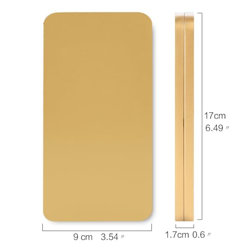 20Pcs Full Pans Watercolor Tin Palette Paint Case with Magnetic Stripe | Metal Art Paint Mixing Tray,3ml Empty Full Pans,Portable Empty Paint Box for DIY Watercolor Oils Acrylics Drawing,Gold - color: Gold