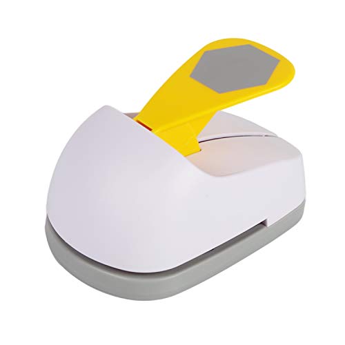 Craft Lever Punch 3 inch Hexagon Paper Punch Professional Tool for Paper Crafting DIY Projects,Gifts,Stationery,Education,Greeting Cards Arts Fun Projects - color: Hexagon