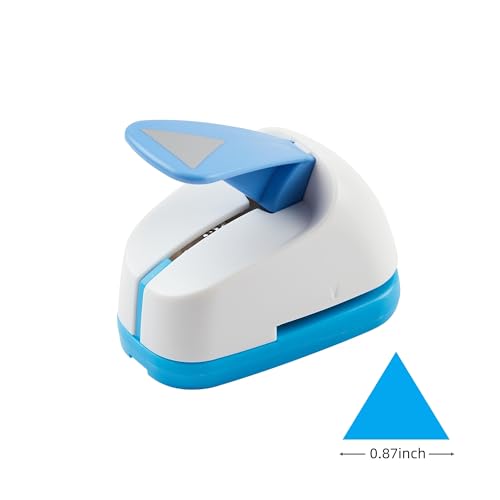 Triangle Punch Equilateral Length 0.87 inch Craft Lever Punch Handmade Paper Punch for Crafting Scrapbooking,DIY Card Making 0.87 inch Equilateral Triangle - color: 0.87 inch Triangle