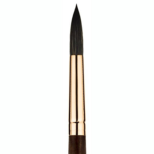 Princeton Artist Brush, Neptune Series 4750, Synthetic Squirrel Watercolor Paint Brush, Round, Size 0 - size: Size 0