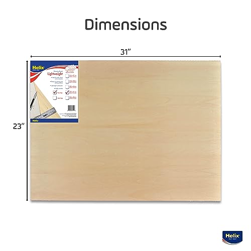 Helix - Wooden Drawing Board - Plain Edge - 23 x 31 inch | Smooth Surface for Artists - Super Light and Portable - Outdoor Sketching - Durable Construction for Easy Transport - size: 23” x 31”, style: Plain Edge