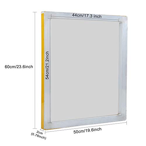 Caydo 6 Pieces 20 x 24 Inch Aluminum Silk Screen Printing Frames with 160 White Mesh for Screen Printing - size: 20 x 24 Inch, style: 160 Mesh