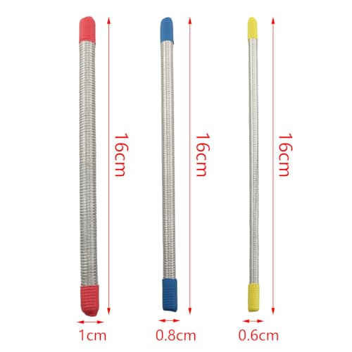TAODAN 3PCS Ceramic Sculpture Set Stainless Steel Vertical Hair Texture Bar Detail Tool for Doll/Book Making Paper Projects Polymer Clay