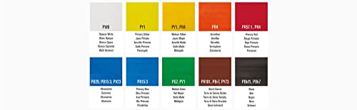 Winsor & Newton Designers Gouache Paint Set, 10x12ml | Versatile Range, Uniform Coverage, Vibrant, Opaque, Matte Finish, 10 Essential Colors, Quality Fine Art Pigments