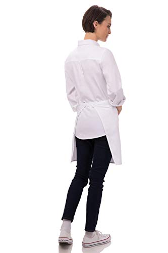 Chef Works Unisex Half Bistro Server Apron - color: White