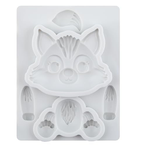 Wolf Polymer Clay Molds Wolf Woodland Animal Silicone Mold - color: Style K