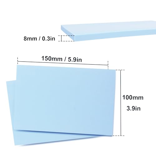 25 Pcs 4"x6" Rubber Carving Blocks, Linoleum Blocks, Stamp Carving Blocks for Printmaking, Linocut Artists, Crafts and More,(Sky Blue) by KUKLIPJIM. - color: 25 Pcs 4"x6" Sky Blue, size: 25 Pcs 4"x6"