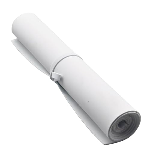 EVA Foam Roll | High Density 85kg/m3 | 2mm Thick | 48"x14" | Ideal for Cosplay, Crafts, DIY Projects (White 1pcs) - color: White 1pcs