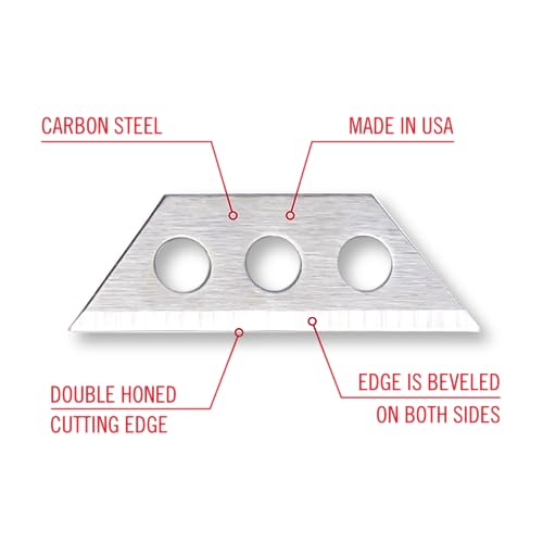 Excel Blades #96 Utility Knife Replacement Blades, 10-Pack, Carbon Steel