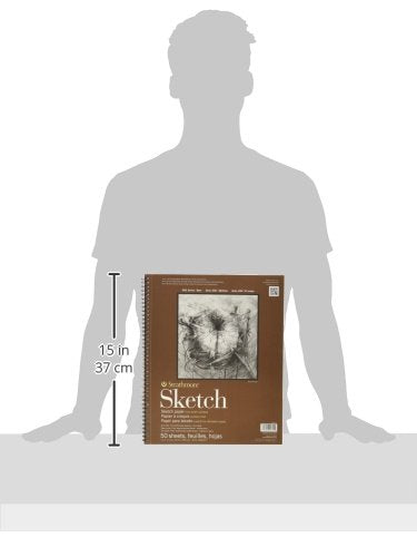 Strathmore 400 Series Sketch Pad, 11x14 inch, 50 Sheets - Artist Sketchbook for Drawing, Illustration, Art Class Students - size: 11x14, style: 50 Sheets