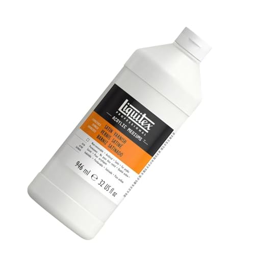 Liquitex Professional Gloss Varnish, 946ml (32-oz) | 100% Acrylic Polymer Varnish, Gloss Sheen, Protects & Resists Dirt Retention, Increases Brightness, Resists Discoloration - color: Gloss, style: 32-oz