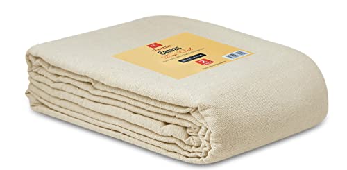 Canvas Drop Cloth for Painting (Size 9x12 Feet - Pack of 1) Painters Drop Cloth for Painting, Furniture, Crutains & Floor Protection - All Purpose Thick Canvas tarp with Double Stitched Edges - size: 9x12 Feet - 1 PK