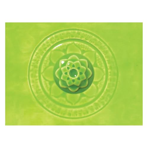 AMACO Celadon High Fire Gloss Glaze, 16 oz. (473 mL), C-43 Wasabi | Transparent, Mixable Mid-High Fire Cone 5-6 (C) Liquid Ceramic Pottery Glaze for Bisque - color: C-43 Wasabi