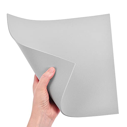 uxcell Grey EVA Foam Sheets 10 x 10 Inch 3mm Thickness for Crafts DIY Projects, 4 Pcs - color: Grey