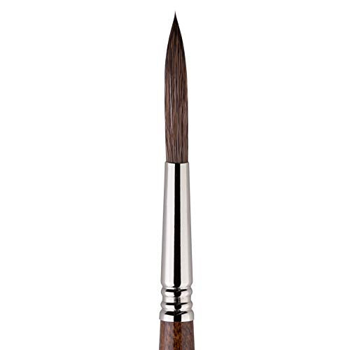 Escoda Versatil 1549 Series Artist Watercolor and Acrylic Paint Brush, Short Handle, Rigger, Size 2,1549-2 - size: Size 2, style: Rigger
