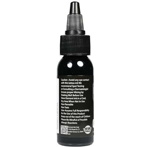Element Tattoo Supply Nighthawk Black Tattoo Ink 1 oz - size: 1oz