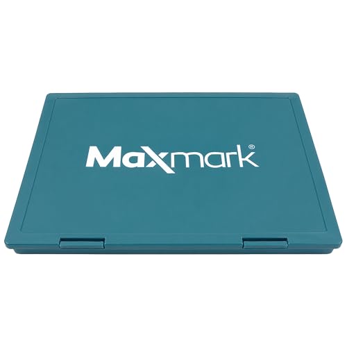 MaxMark Extra Large Black Ink Stamp Pad - 8.25" x 11.5" - Industrial Felt Pad - Black Color (Pack of 2) - color: Black, size: 8.25" x 11.5" (Pack of 2)