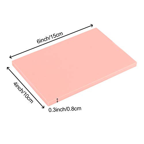 ZOENHOU 20 PCS 4 x 6 Inches Rubber Stamp Carving Blocks, Creative Soft Colorful Carving Tools for Rubber Stamps Engraving Crafts Supplies - color: Pink