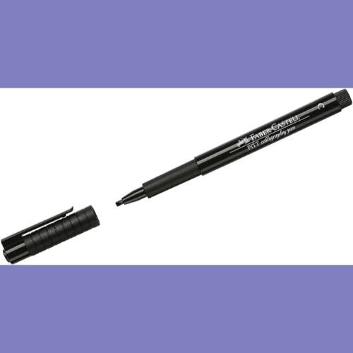 Faber-Castell 167599 2.5 mm B Pitt Artist India Ink - Black (Pack of 2)