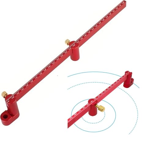 300mm Compass Tool - Large Woodworking Scriber, Circle Marking Gauge (Red) - style: Red-300mm