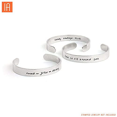 ImpressArt - Basic Bridgette Lowercase 3mm Letter Set for Metal Stamping, Handmade Jewelry & Craft Projects - color: Bridgette (3mm), size: Lowercase