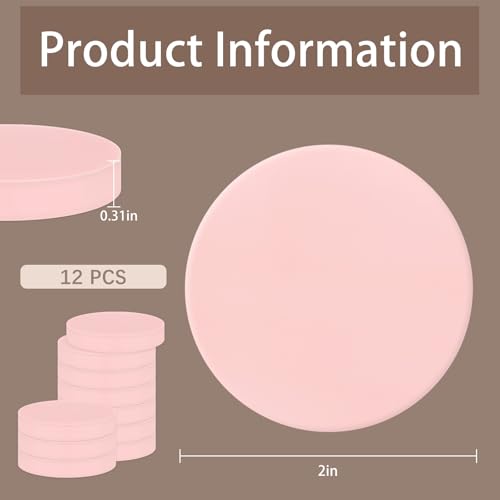 12Pcs Round Linoleum Blocks for Printmaking,2x2in Premium Rubber Stamps, Printmaking Supplies for Printing, Stamp Making, and a Wide Range of DIY Craft Projects - color: Round 2x2x0.32inx-12pcs