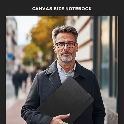 Beechmore Books A3 11.7x16.5 Mixed Media Sketchbook 160 GSM/98lb, Gift Box - color: Charcoal Black, size: A3 - 11.7" x 16.5" Extra Large