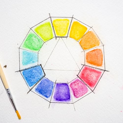 Color Swell 8 Color Bulk Watercolors with Wood Brushes, 40 Pack - size: 40 Count | 8 Colors