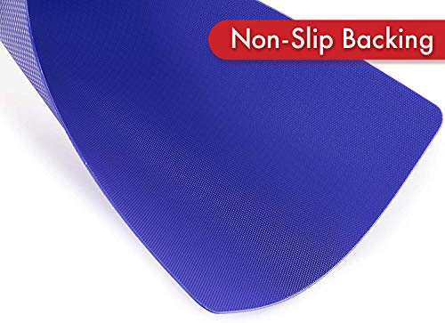 Dexas Heavy Duty Cutting Board Grippmat, Flexible Cutting Boards for Kitchen, Set of 4, Non Slip Plastic Board Cutting Mat Small Size 5.5 x 8, Blue, Green, Yellow, Red Set, Kitchen Gadgets - color: Blue/ Green/ Yellow/ Red, size: 5.5 x 8 inches