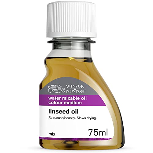 Winsor & Newton Artisan Linseed Oil, 75ml (2.5-oz) bottle | Creates Fatter Paint, Glossy Paint, Increases Flow/Dispersion, Slows Drying Time, Reduces Viscosity, Increases Transparency - color: Artisan Linseed Oil, style: 2.5-oz Bottle