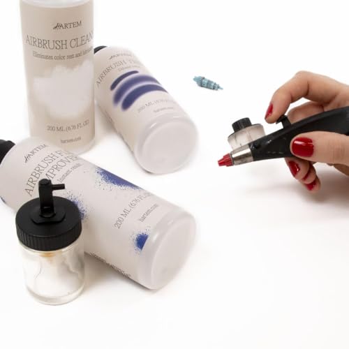 Hartem - Airbrush Flow Improver 200 ml (6.76 Fl Oz) with Anti-Spill Stopper | Reduces Surface Tension to Prevent Flashbacks and Marks and Delays Drying Time - size: Airbrush Flow Improver 200ml (6.76 Fl Oz)
