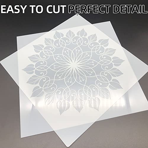 10PCS 10mil Blank Mylar Stencil Sheets,12X12 inch Milky Translucent PET Blank Stencils Sheets,Template Material for Laser Cutting Machines , Food-Safe Craft Plastic - size: 10mil, 12" x 12”, 10 Pack