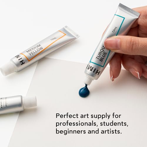 HIMI Watercolor Paint Tube Set - 36 Colors 12ml, with Rich Pigments, Non-Toxic, suitable for Beginners, Artists, and Hobby Painters. Beautiful Gifts for Art Supplies Painting