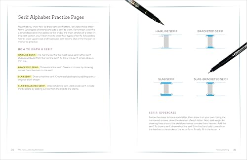 The Hand Lettering Workbook: Step-by-Step Instructions, Practice Pages, and DIY Projects