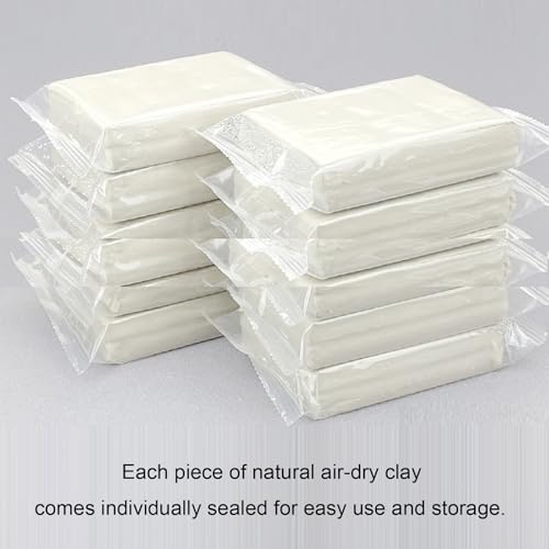 10 lb White Natural Air-Dry Clay;Ideal for Wheel Throwing,Hand Building,Sculpting;Great for All Skill Levels;Whiteware Clay - style: White 10 LB