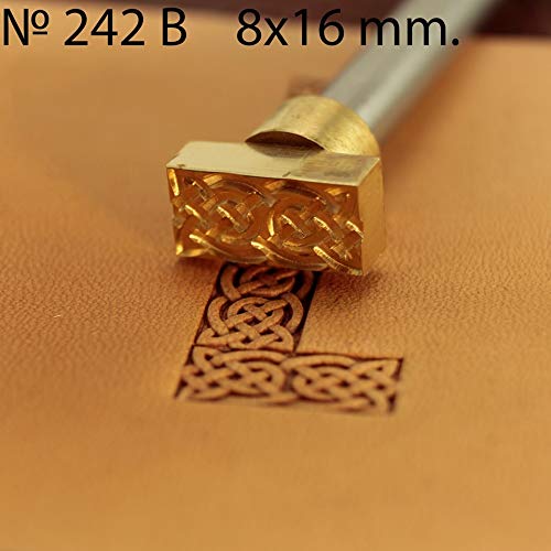 DandS ltd Leather Stamp Tool, Celtic, Professional Steel Craft Tool for Leatherworking, Embossing, Carving & Stamping Leather Projects, Belts Wallets & DIY Projects Compatible with Mallet #242B - color: Celtic 0.31" x 0.63"