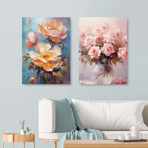 ESRICH 18x24 Inch Stretched Canvas for Painting, 10Pack Large Canvas for Painting, Primed Acid-Free Cotton Blank Canvases, Art Paint Canvases for Oil, Watercolor, Acrylic Paint, Gouache. - size: 18x24in-10Pack