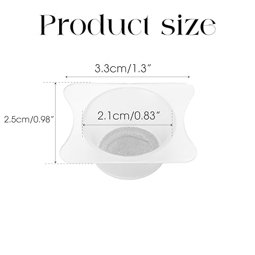 2PCS Airbrush Filter Cup, These PP Strainer Filters Accessories Great for Paint, Crafts, Size 1.30" x 0.98", Hole Diameter 0.83" (White)