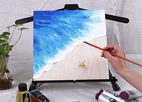 Tosnail 4 Pack 22 Inches Art Easel Stand Tabletop, Aluminum Display Stand, Photo Holder Display Stand for Artist, Students, Adults, Kids Painting