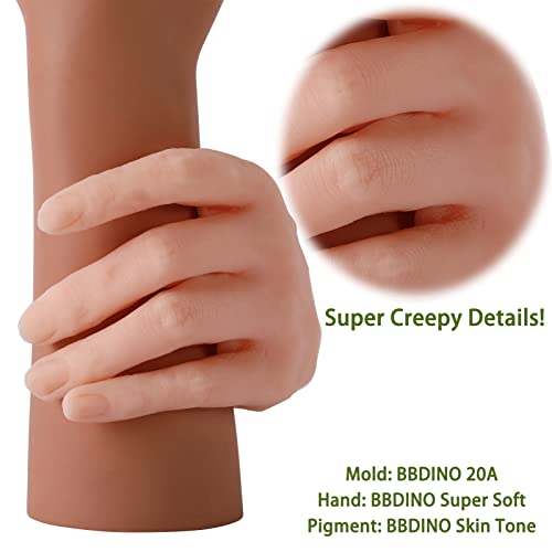 BBDINO 00-30 Super-Soft Silicone Rubber Flesh Like Translucent 8.8 Lbs | Skin Safe 1A:1B Mix Platinum Liquid Silicone for Practice Skin/Prosthetic Appliances/Cushioning for Orthotics/Special Effects - size: 1 Gallon 4000g