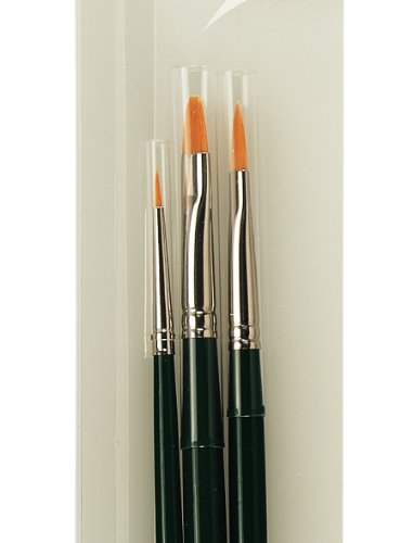 da Vinci Oil & Acrylic Series 5276 Nova Synthetic Paint Brush Set, Multiple Sizes, 3 Brushes (Series 1670, 1870, and 1875) - style: Nova Starter Set