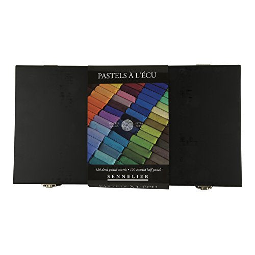 Sennelier Soft Pastels - Half Stick Black Wood Box Set of 120