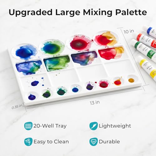 Nicpro Watercolor Paint Set for Adults, 36 Colors Watercolor Tube Set | 12ml/0.4oz Tube, 10 Squirrel Watercolor Brushes, 25-Sheet 9x12“ Watercolor Paper Book, 20-Well Palette, Water Color Supplies - color: 36 Colors (Premium)