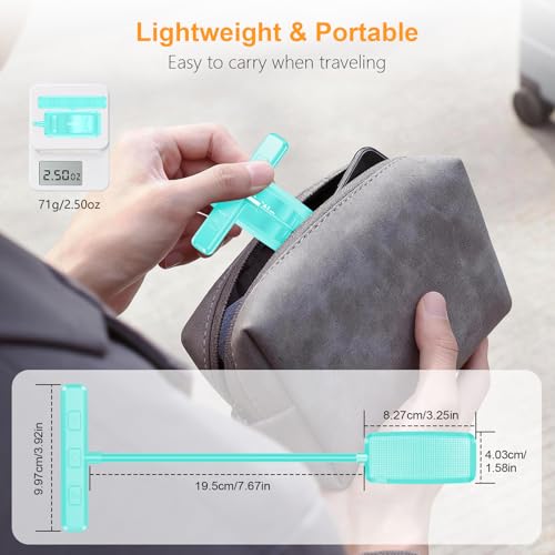 Gritin 19 LED Rechargeable Book Light for Reading in Bed | Eye Caring 3 Color Temps,Stepless Dimming Brightness,Memory Function,90 Hrs Runtime Lightweight Clip on Light-Blue - color: Blue