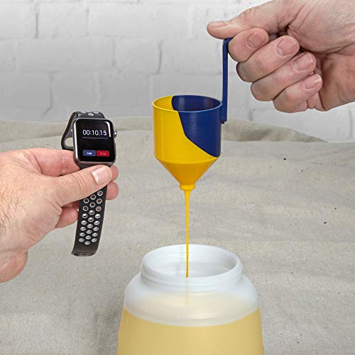 Earlex Paint Viscosity Measuring Cup for HVLP Spray Painting | Viscosity cup helps measure paint or liquid consistency before spraying.