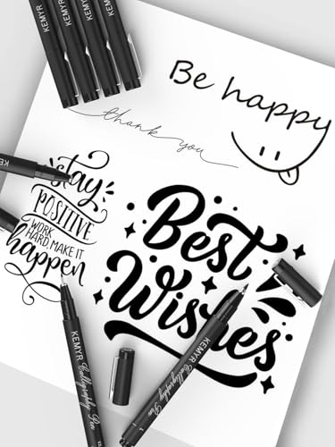 KEMYR 4 Pack 0.5 mm Fine Tip Black Fineliner Pens, Waterproof Pigment Ink | AP Certified Micro Drawing Pens With Archival Ink for Illustration, Journaling,Drawing,Sketching,Manga,Artists And Beginners - color: Black Micro Pens 4 PCS,0.5mm, style: 4 PCS,0.