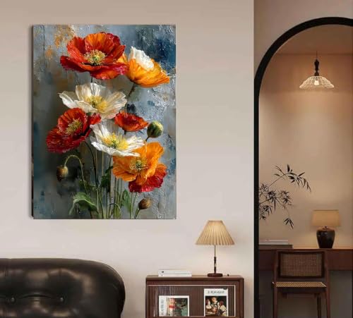 Square Diamond Painting Art Kits, Flowers DIY Square Diamond Art Home Decor - color: DP04256, size: Square diamond painting