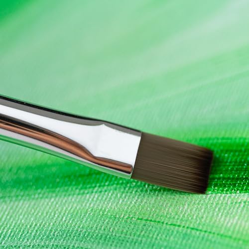 da Vinci Oil & Acrylic Brush Set 5269 - COLLEGE Synthetics - 5 Brush Set containing Series 8730 Round Size 2 & 6 plus Series 8740 Flat Size 4, 8 & 12 - Strong fibers that are easy to clean - Made in Germany - style: College Starter Set